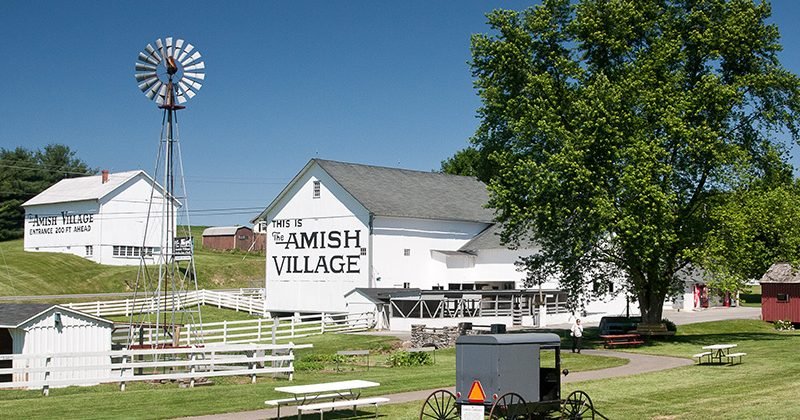 The Amish Village farmhouse